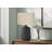 h table black ceramic beige shade 24" Ceramic 1-Piece Table Lamp Black