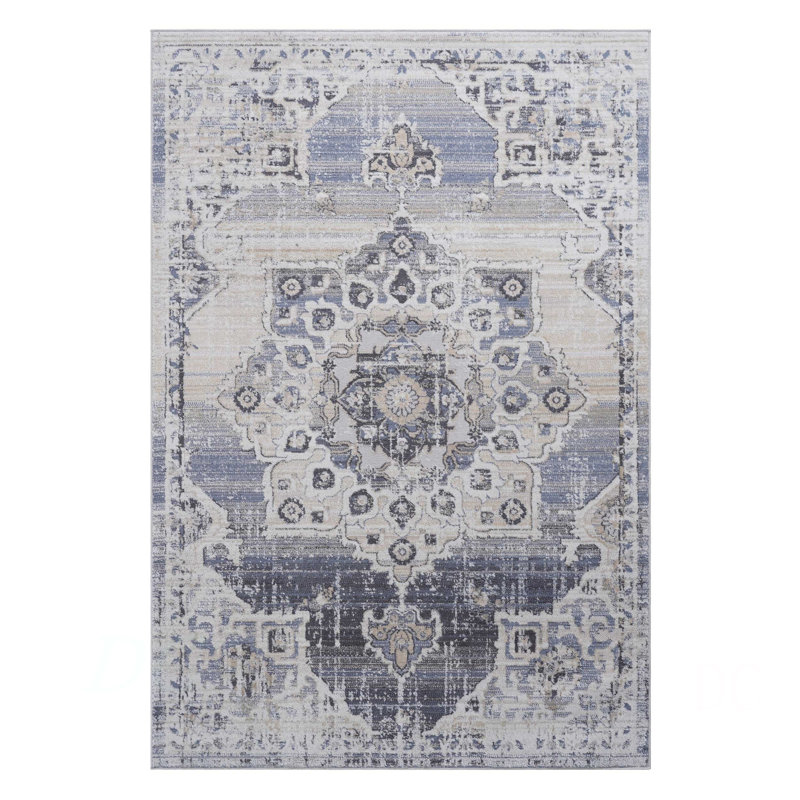 Collection 2X3 Medallion Doormat Rug, Rectangle 2' x 3'