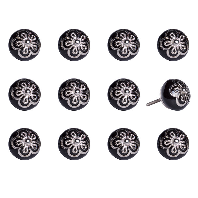 Hand Painted 1.5" Diameter Mushroom Knob Multipack
