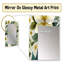 Motif de pivoines Anisia Botanical Bliss Boho - miroir unique floral-1366010899