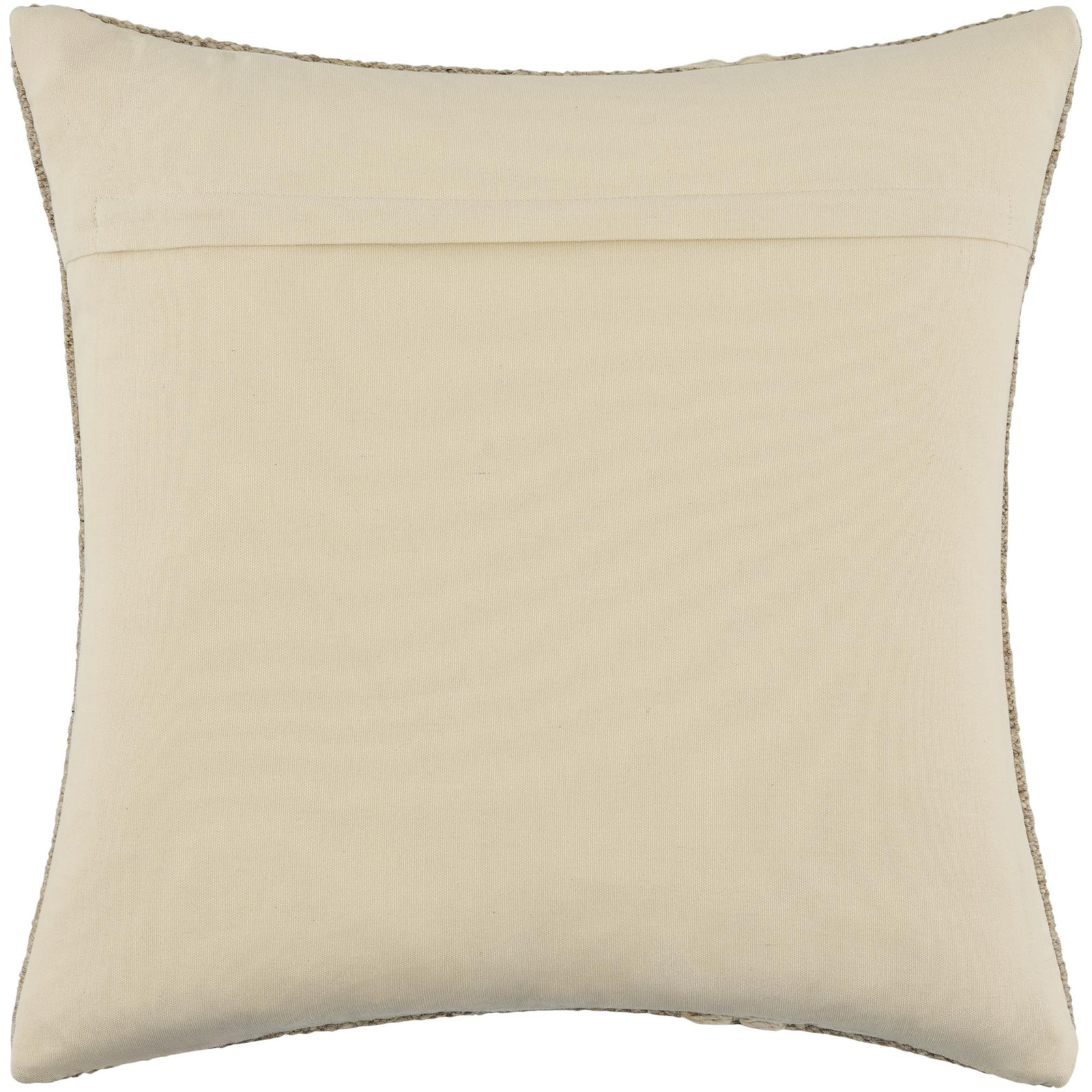 Jundah Accent Pillow, Square 18", Beige, Pillow Cover Only - No Insert