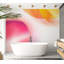Murale abstraite pelez et collez - Planète rose-1213644457