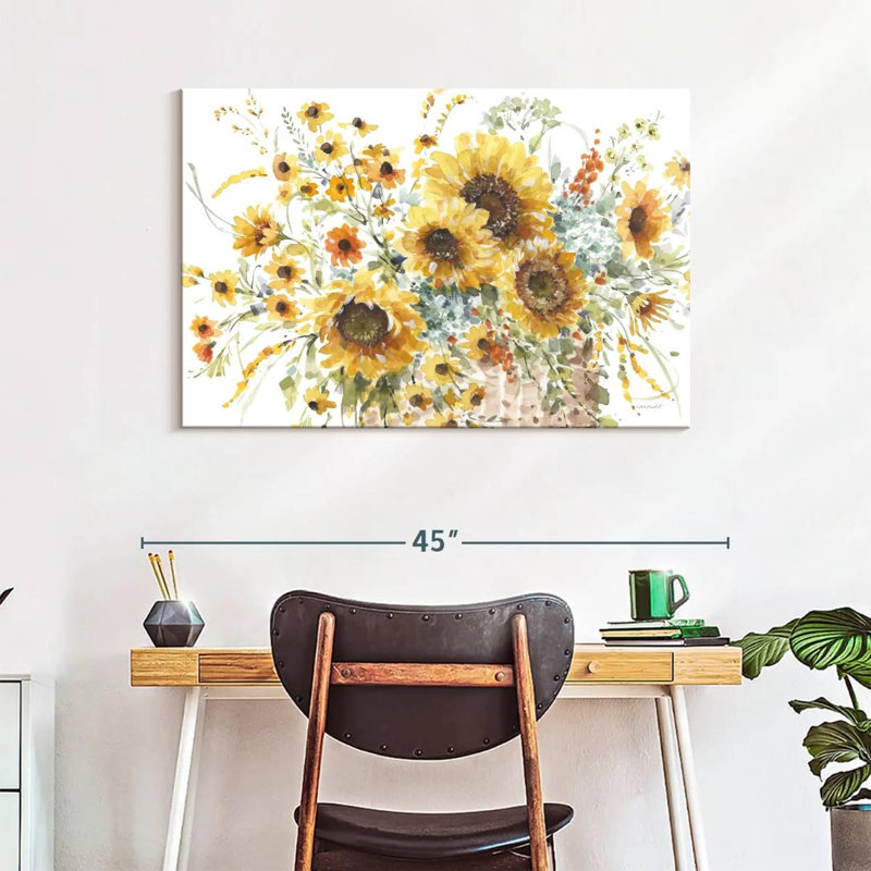 Harnek Sunflowers Forever I, 26" H x 39" W