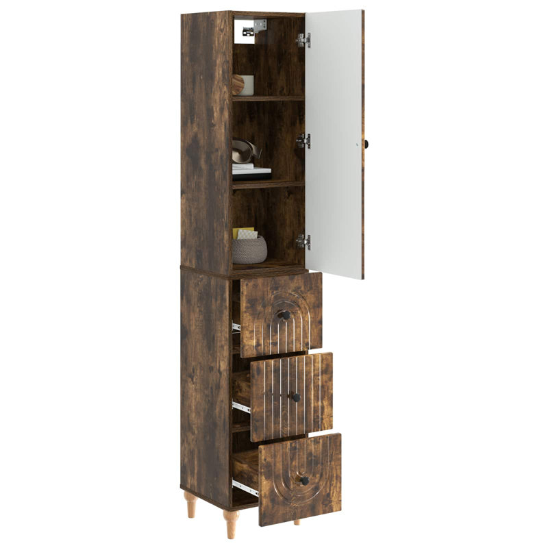 Storage Cabinet, Smoked Oak