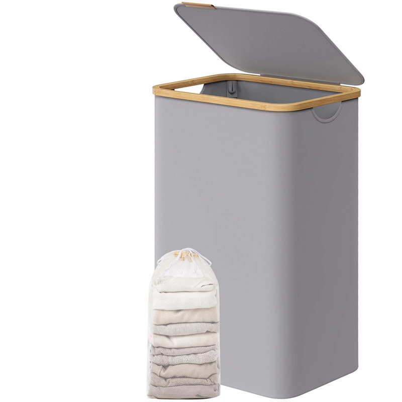 Bhargava Laundry Hamper with Handles, 70 x 42 x 32, Grey