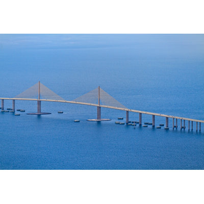Gessner Sunshine Skyway Bridge, Florida by Bertl123 - Wrapped Canvas Print