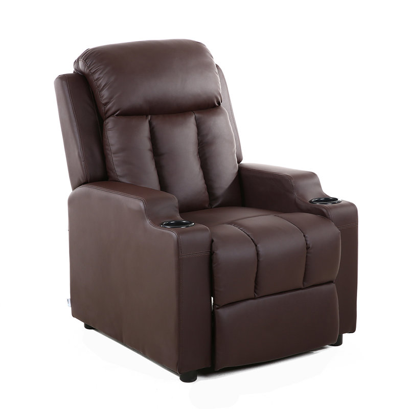 Studio Bonded Leather Manual Recliner, Brown