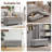 Multi-Functional Ottoman Bench for Living Room, Flip-Top Design with Wooden/Cushion Reversible Lid-809524365