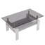 Table basse rectangulaire en verre trempé pour salon avec plateau en MDF et verre moderne-146364394-146368535