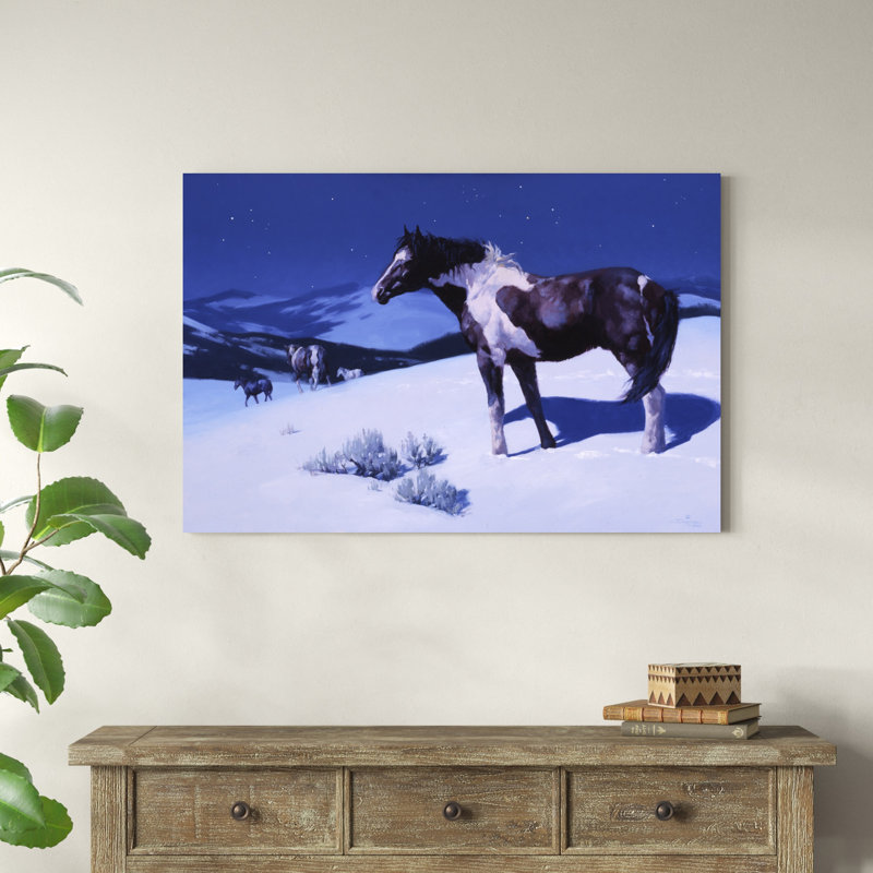 " Painted Night " Painting Print, 32" H x 48" W x 1.25" D