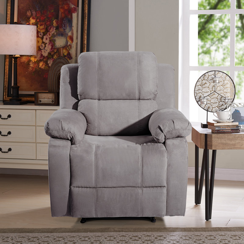 Fauteuil de massage inclinable et chauffant Barwick, Faux cuir gris