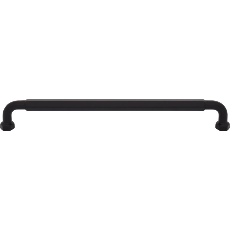Dustin Bar Pull, Flat Black, 8 13/16" Center To Center