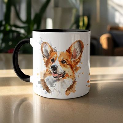 Artistic Watercolor Corgi Design 11oz Coffee Mug