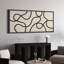 Lignes noires abstraites sur art moderne beige-111696377-100937293