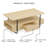 Sled Coffee Table with Storage