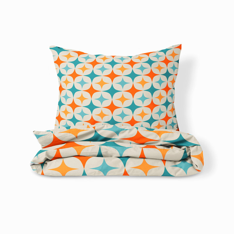 Abstract Duvet Cover, King Duvet Cover + 2 King Shams