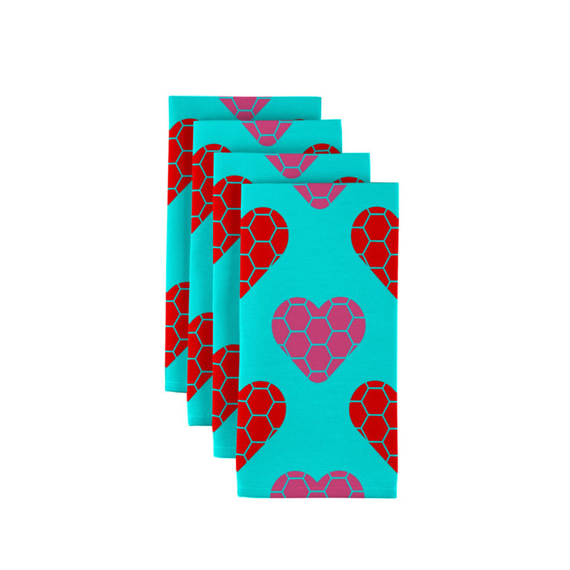 Sirois Polyester Geometric Square Napkin