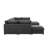 Arvill Amuri 129'' Wide Symmetrical Modular Corner Sectional with Ottoman-267083216