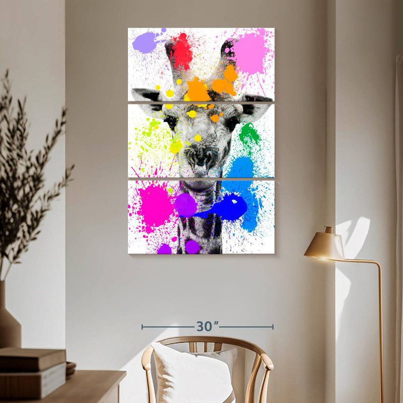 Brampt Safari Splash Giraffe, 65" H x 42" W