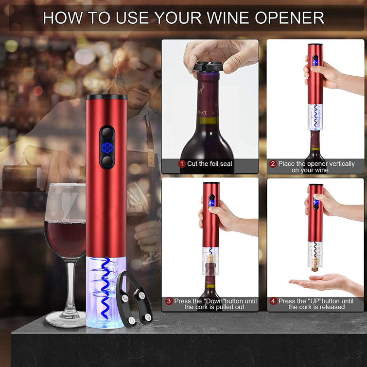 Ensemble d'ouvre-vin électrique Ouvre-bouteille de vin automatique
