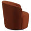 Fauteuil rotatif brûlé orange brûlé
