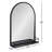 Koda Metal Flat Mirror with Shelves-294048509