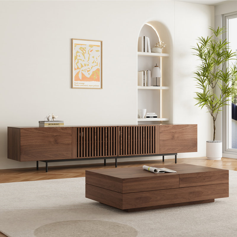 Ensemble de table basse et meuble télé 2 pièces Kaelem
