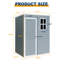 5ft x 3ft Grey Resin Outdoor Storage Shed with Floor & Lockable Door