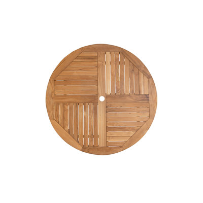 Truro Outdoor Round Teak Dining Table