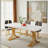 Dining Table, Rectangular, Metal Base, 63 Inch-111236770-111236771