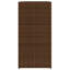 Garden Planters 2 Pcs Brown Poly Rattan-441172060