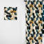 Orange And Grey Hexagons Angularity I - Abstract Geometric Room Darkening Curtain - 1 Panels-107597174
