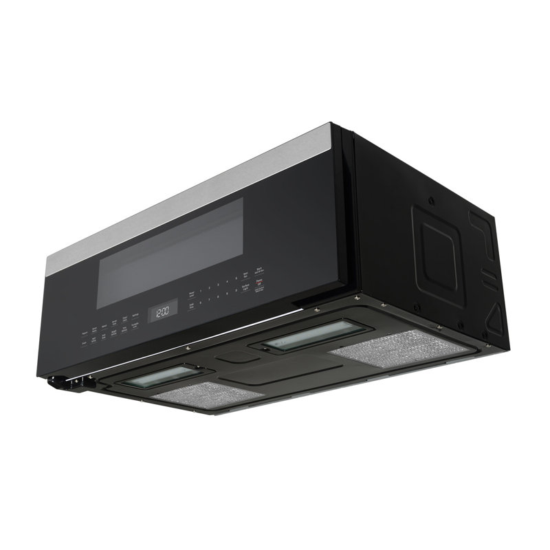 1.2 Cu. Ft. Over-the-Range Low Profile Sensor Microwave Oven, Gray/Black