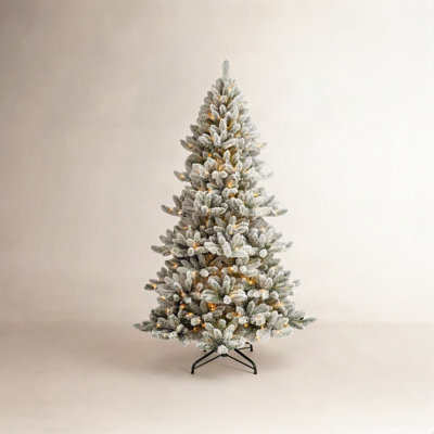 Pre-Lit Flocked Christmas Tree