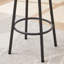 Tabourets de bar gris confortables avec tablette et dossier courbé - Relax In Comfort Elegance