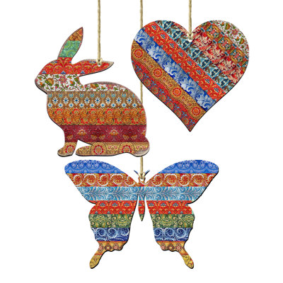 5.5'' Wood Holiday Shaped Ornament