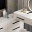 Coiffeuse avec miroir lumineux, 11 tiroirs, 1 chaise