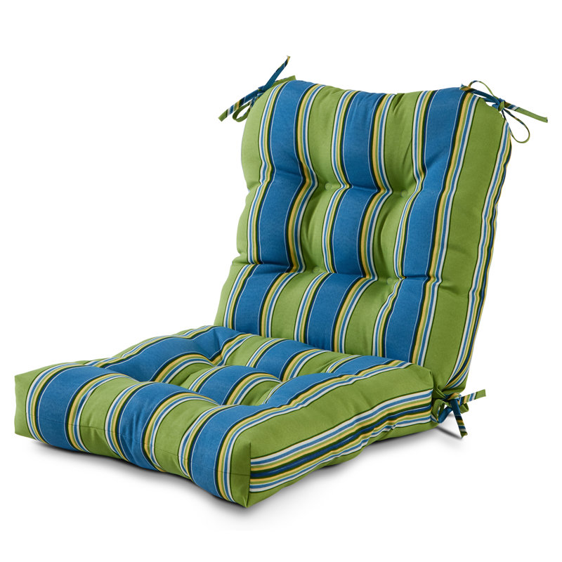Coussin de chaise d'extérieur Lester, 1, Cayman à rayures, H 21 po x l 21 po x P 21 po