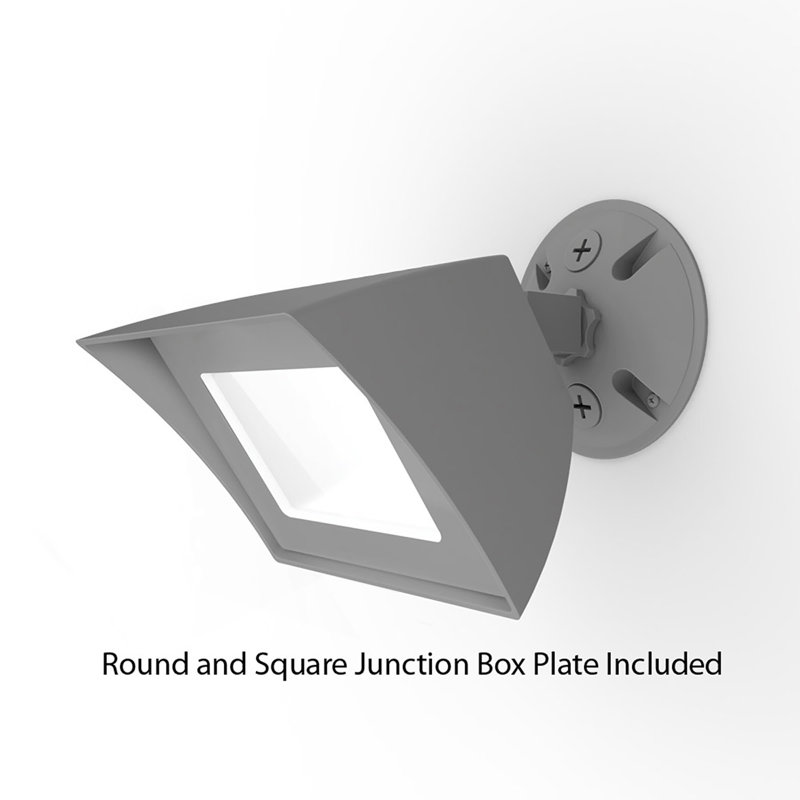 Architectural Graphite 35W LED Outdoor Security Flood Light, 6 in