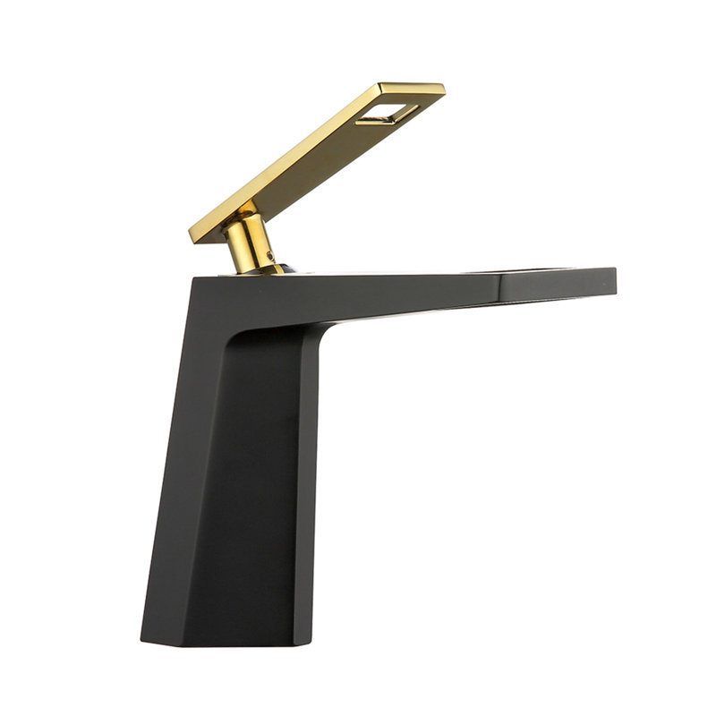Angela Single-Hole Single-handle Bathroom Faucet, Matte Black 