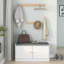 Banc de rangement pour chaussures rembourré H 18,1 po x l 35,8 po-499369698