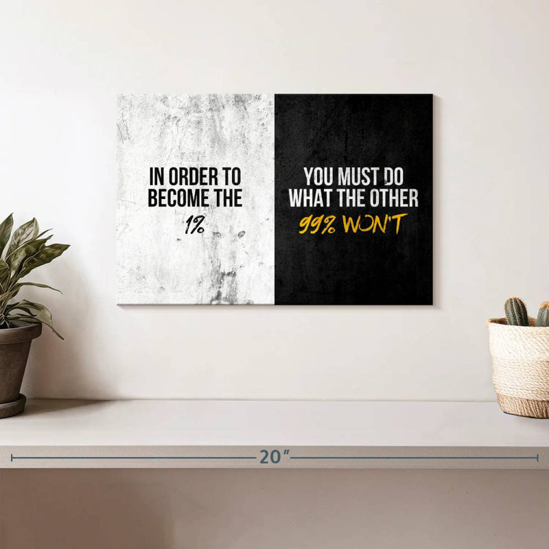 " Do What Others Won't " by HustleBroIllustrations, 8" H x 12" W x 1" D