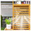 Clôture de climatiseur en bois Outsunny, table de rempotage avec tablettes d'intimité et clôture AC