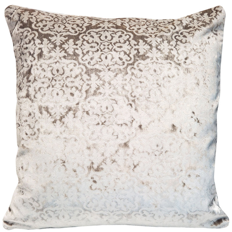 Coussin Artemis, Taupe, 18 po x 18 po, Plumes