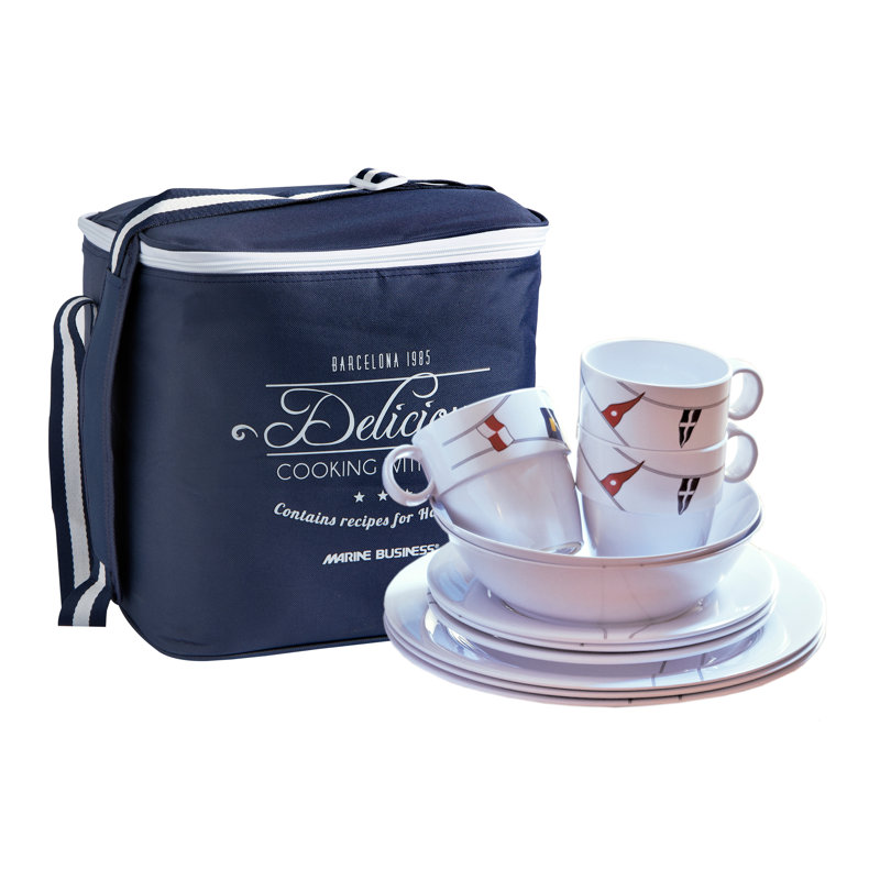 Brinkerhoff Melamine Dinnerware Set 24 Piece - Service for 6