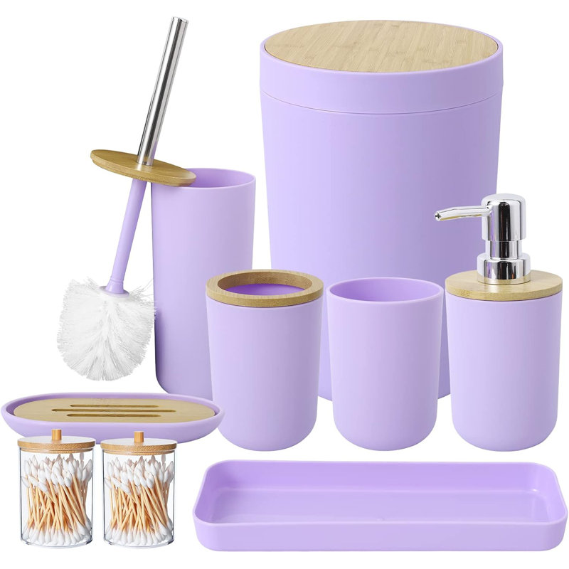 Bathroom Accessory Set, Navy