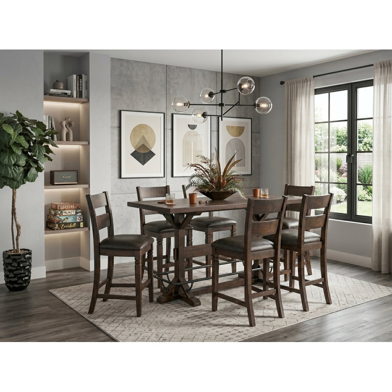 Table de comptoir en acajou Casia