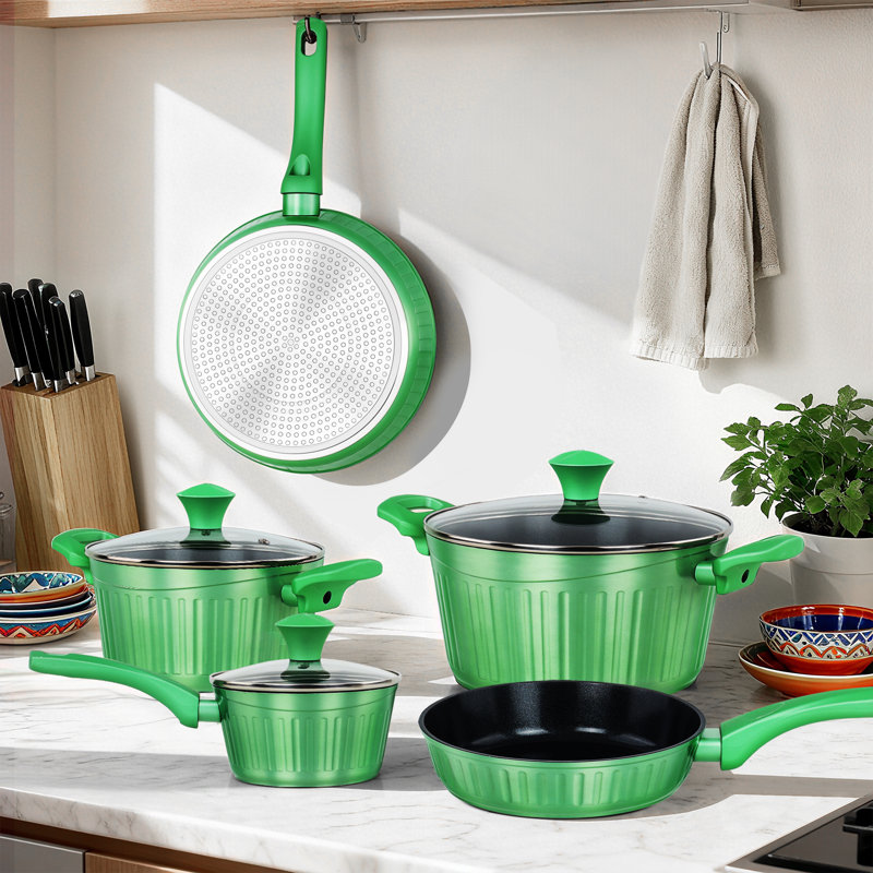 11 - Piece Non-Stick Ceramic Cookware Set