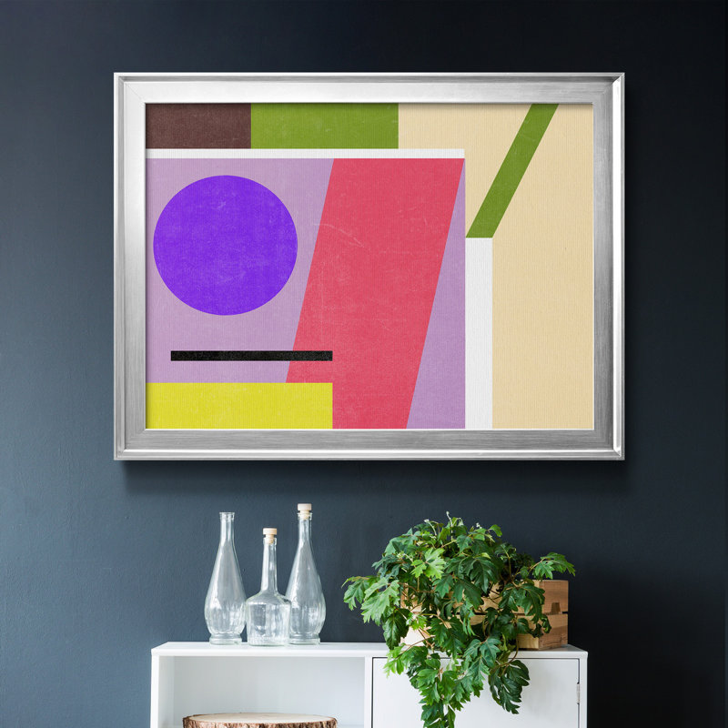 Composition de couleur I, toile encadrée de qualité supérieure - prête à être accrochée, H 18,5 po x l 24,5 po x P 1 po