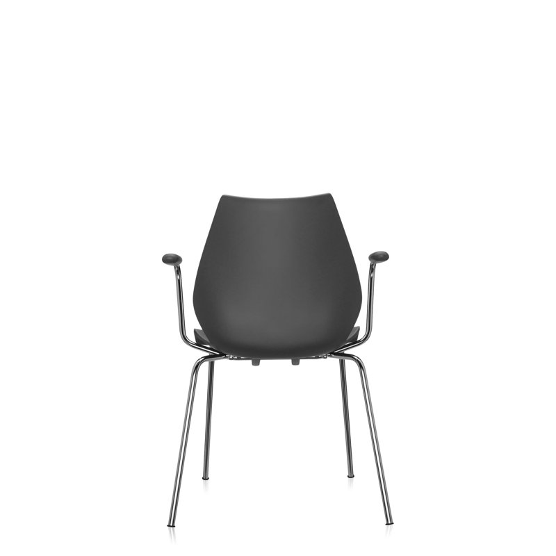 Chaise avec accoudoirs de table Maui, Rouge écarlate